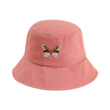 2021 New Outdoor Sun Protection Fisherman Cap Sunshade Travel Travel Butterfly Basin Cap